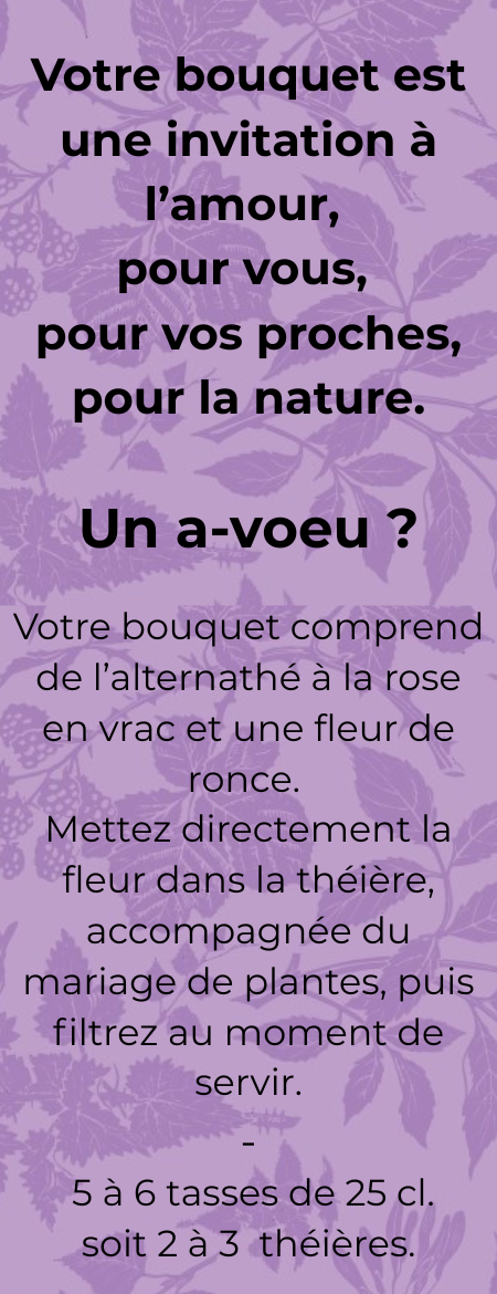 
                  
                    ETUI A LA ROSE - avec fleur de ronce
                  
                