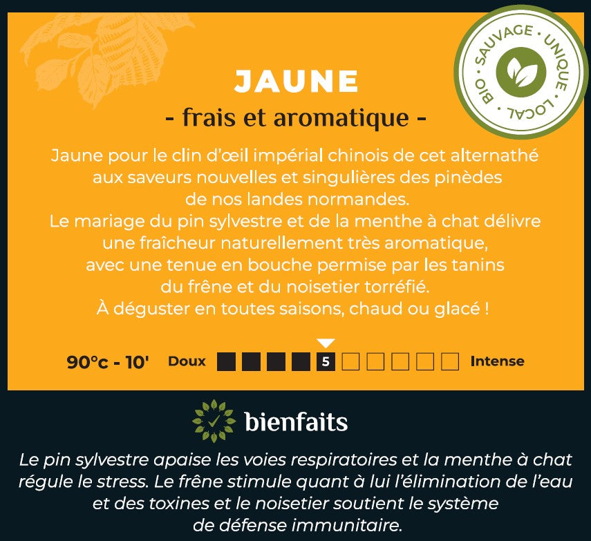 
                  
                    JAUNE I frais et aromatique
                  
                